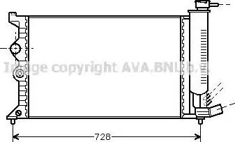 Ava Quality Cooling CN 2068 - Радіатор, охолодження двигуна autocars.com.ua