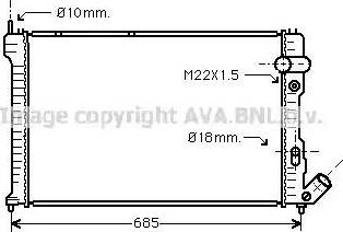 Ava Quality Cooling CN 2071 - Радиатор, охлаждение двигателя autodnr.net