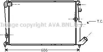 Ava Quality Cooling CN 2090 - Радіатор, охолодження двигуна autocars.com.ua