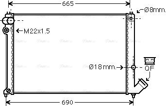 Ava Quality Cooling CN 2139 - Радіатор, охолодження двигуна autocars.com.ua