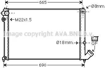 Ava Quality Cooling CNA2139 - Радіатор, охолодження двигуна autocars.com.ua