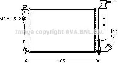 Ava Quality Cooling CN 2157 - Радіатор, охолодження двигуна autocars.com.ua