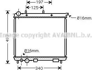 Ava Quality Cooling CN 2187 - Радіатор, охолодження двигуна autocars.com.ua