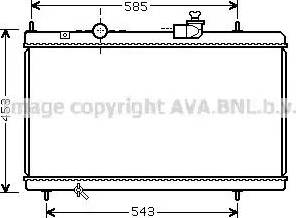 Ava Quality Cooling CN 2228 - Радиатор, охлаждение двигателя avtokuzovplus.com.ua