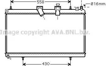 Ava Quality Cooling CN 2229 - Радіатор, охолодження двигуна autocars.com.ua