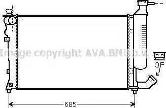 Ava Quality Cooling CN 2259 - Радіатор, охолодження двигуна autocars.com.ua