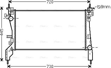 Ava Quality Cooling CN 2262 - Радіатор, охолодження двигуна autocars.com.ua