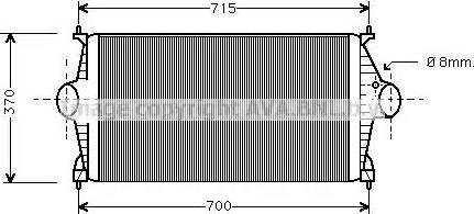 Ava Quality Cooling CN 4043 - Интеркулер autocars.com.ua