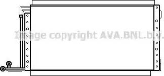 AVA CN 5092 - Конденсатор, кондиціонер autocars.com.ua