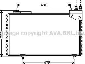AVA CN 5094 - Конденсатор, кондиціонер autocars.com.ua