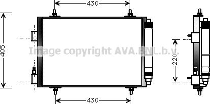 Ava Quality Cooling CN5192D - Конденсатор, кондиціонер autocars.com.ua