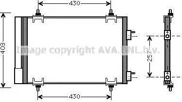 Ava Quality Cooling CN5230D - Конденсатор, кондиціонер autocars.com.ua