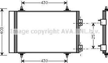 Ava Quality Cooling CN5240D - Конденсатор, кондиціонер autocars.com.ua