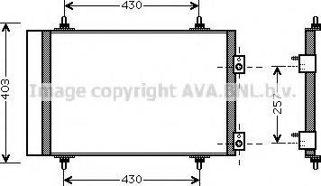 Ava Quality Cooling CN5240 - Конденсатор, кондиціонер autocars.com.ua