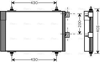 AVA CN5241D - Конденсатор, кондиціонер autocars.com.ua