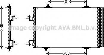 Ava Quality Cooling CN 5272 - Конденсатор, кондиціонер autocars.com.ua