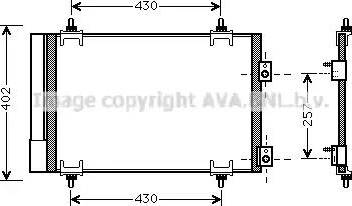 Ava Quality Cooling CN5283D - Конденсатор, кондиціонер autocars.com.ua