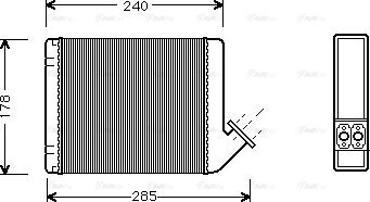 Ava Quality Cooling CN 6031 - Теплообмінник, опалення салону autocars.com.ua