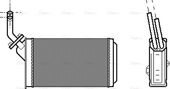 Ava Quality Cooling CN 6056 - Теплообмінник, опалення салону autocars.com.ua