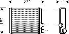 Ava Quality Cooling CN6286 - Теплообменник, отопление салона avtokuzovplus.com.ua