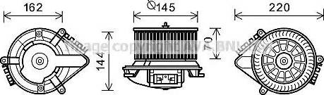 Ava Quality Cooling CN 7505 - Електродвигун, вентиляція салону autocars.com.ua