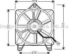 AVA CN7512 - Вентилятор салону autocars.com.ua