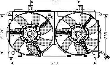 Ava Quality Cooling CN 7523 - Вентилятор, охлаждение двигателя autodnr.net