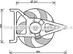 Ava Quality Cooling CN 7544 - Вентилятор, охолодження двигуна autocars.com.ua