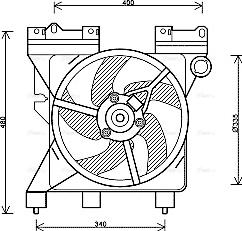 Ava Quality Cooling CN 7547 - Вентилятор, охолодження двигуна autocars.com.ua