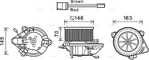 Ava Quality Cooling CN8294 - Вентилятор салону autocars.com.ua