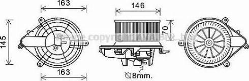 Ava Quality Cooling CN8301 - Электродвигатель, вентиляция салона autodnr.net