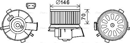 Ava Quality Cooling CN8304 - Вентилятор салону autocars.com.ua