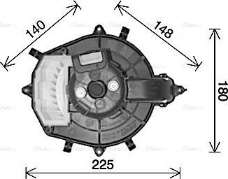 AVA CN8316 - Вентилятор салону autocars.com.ua