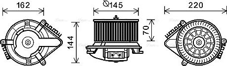 Ava Quality Cooling CN8505 - Вентилятор салону autocars.com.ua