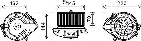 Ava Quality Cooling CN8507 - Вентилятор салону autocars.com.ua