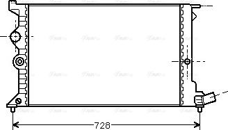 Ava Quality Cooling CNA2072 - Радіатор, охолодження двигуна autocars.com.ua