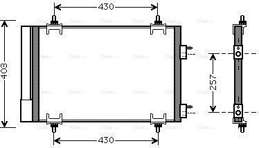 Ava Quality Cooling CNA5230D - Конденсатор кондиционера avtokuzovplus.com.ua