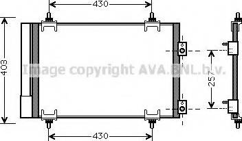 Ava Quality Cooling CNA5231 - Конденсатор кондиционера avtokuzovplus.com.ua