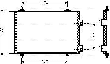 Ava Quality Cooling CNA5240D - Конденсатор, кондиціонер autocars.com.ua