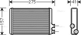 Ava Quality Cooling CNA6305 - Теплообменник, отопление салона autodnr.net