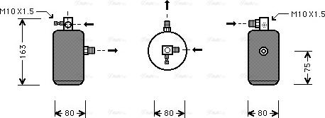 Ava Quality Cooling CN D162 - Осушувач, кондиціонер autocars.com.ua