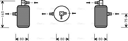 Ava Quality Cooling CN D163 - Осушувач, кондиціонер autocars.com.ua