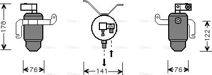 Ava Quality Cooling CN D183 - Осушувач, кондиціонер autocars.com.ua