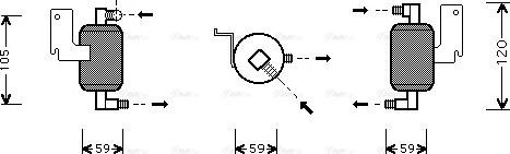 Ava Quality Cooling CN D186 - Осушитель, кондиционер avtokuzovplus.com.ua