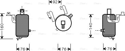 Ava Quality Cooling CN D203 - Осушувач, кондиціонер autocars.com.ua