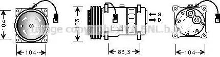 Ava Quality Cooling CN K177 - Компрессор кондиционера avtokuzovplus.com.ua