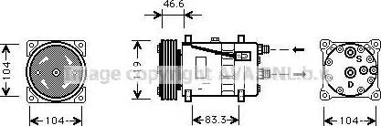 Ava Quality Cooling CN K209 - Компрессор кондиционера avtokuzovplus.com.ua