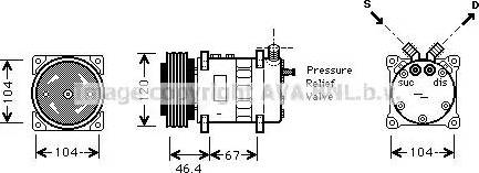 Ava Quality Cooling CN K210 - Компрессор кондиционера avtokuzovplus.com.ua