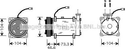 Ava Quality Cooling CN K215 - Компресор, кондиціонер autocars.com.ua