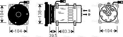 Ava Quality Cooling CPAK001 - Компресор, кондиціонер autocars.com.ua